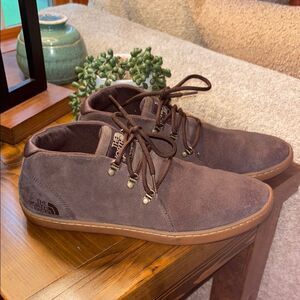 The North Face Brown Sneaker-Shoes with Suede Finish